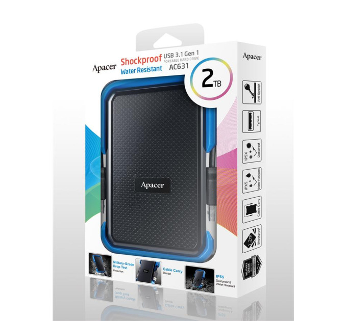 Apacer Зовнішній жорсткий диск 2.5" 2TB Apacer (AP2TBAC631U-1)