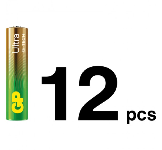Gp Батарейка Gp AA * 12 + AAA * 12 Ultra Alcaline + fan (4891199233982)
