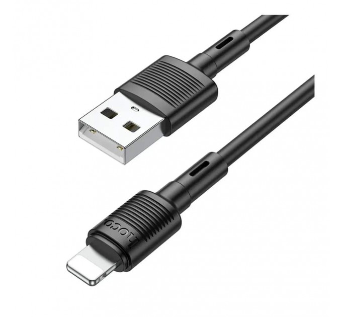 Кабель Hoco X83 USB - Lightning  (M/M), 1 м, Black (6931474770868)