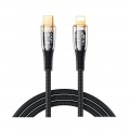 Remax Кабель Remax RC-C061 Explore USB Type-C - Lightning (M/M), 20W, 1.2 м, Black (6954851206712)