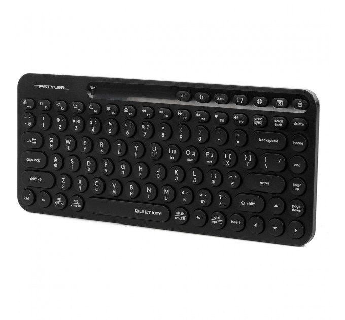 A4Tech Клавіатура бездротова A4Tech FBK36C AS Black