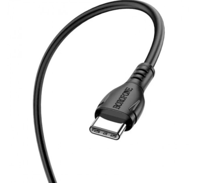BOROFONE Дата кабель USB-C to USB-C 1.0m 60W Triumph BX51 black BOROFONE (6931474751669)