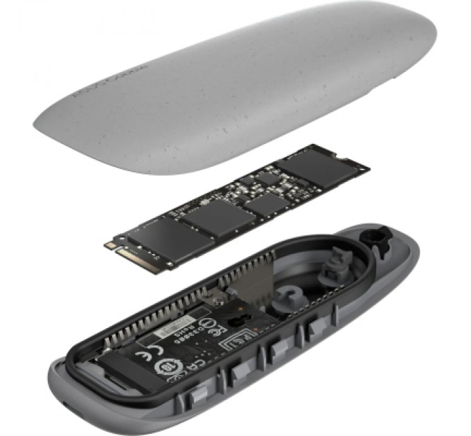 ASUS Кишеня зовнішня ASUS SSD PCIe NVMe M.2 2230/2242/2260/2280 USB Type-C 3.2 Gen 2x1 grey (90DD02R6-M09000)