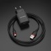 BOROFONE Зарядний пристрій BOROFONE BA20A Sharp USB + cable USB to Micro 5P 10.5W Black (6931474702135)