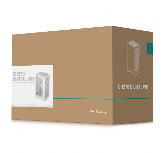 Deepcool Корпус DeepCool CH270 Digital White (R-CH270-WHNDM0-G-1) без БЖ