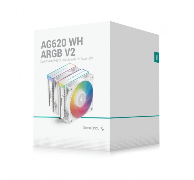 Кулер процесорний DeepCool AG620 WH ARGB V2 (R-AG620-WHAMMN-GJD)