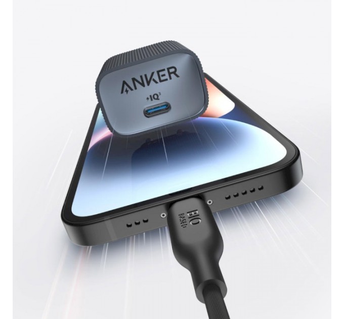 Anker Мережевий зарядний пристрій Anker PowerPort 511 Nano IV - 30W USB-C Black (A2337G11)
