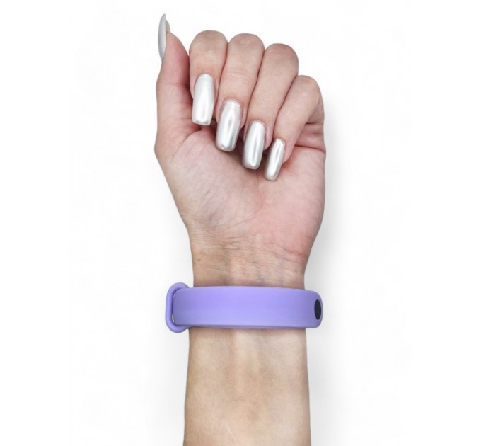 Силіконовий ремінець BeCover для Xiaomi Mi Smart Band 9 Lilac (711960)