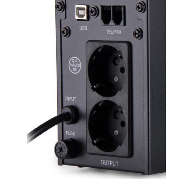 Vinga Пристрій безперебійного живлення Vinga LED 800VA metal case with USB (VPE-800MU)