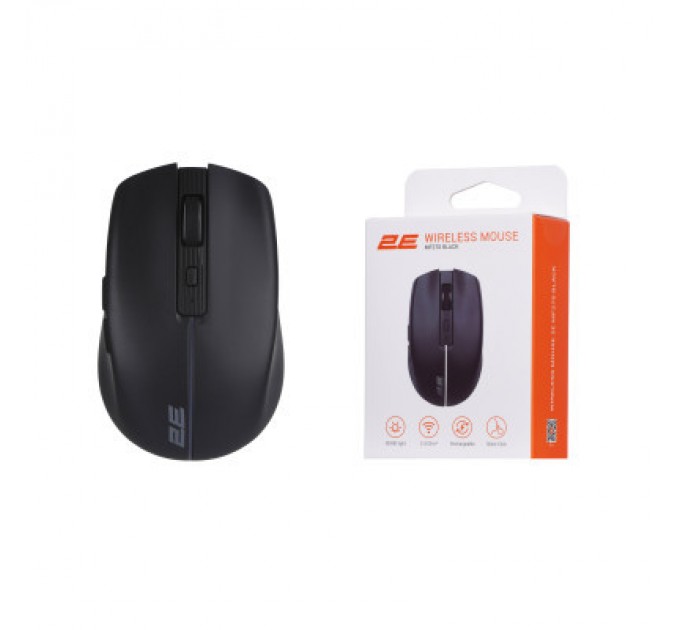 Мишка 2E MF270 Silent Rechargeable Wireless Black (2E-MF270WBK.)