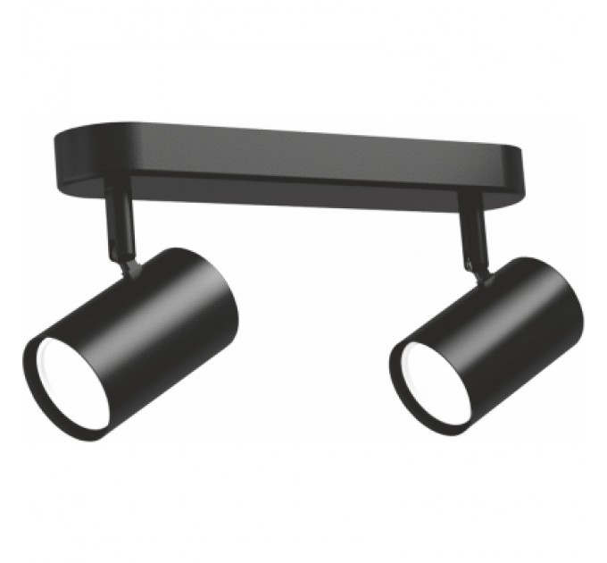 Videx Світильник точковий Videx під лампу 2xGU10 накладний поворотний (VL-SPF05B-BPB)