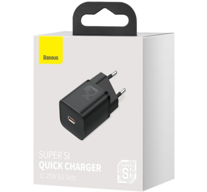 Baseus Зарядний пристрій Baseus Super Si Quick Charger 1C 25W Black (CCSP020101)