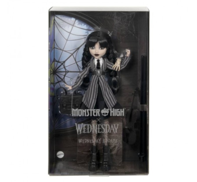 Monster High Лялька Monster High колекційна Венздей у шкільній формі (HXJ04)
