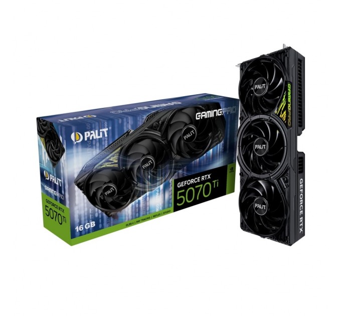 Palit Відеокарта GF RTX 5070 Ti 16GB GDDR7 GamingPro V1 Palit (NE7507T019T2-GB2031Y)