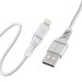 Кабель Promate USB - Lightning (M/M), 2.4 A, 1.2 м, PowerLine-Ai120 White