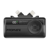 Універсальна мобільна батарея Promate PowerUp-Trio 5000mAh 20W Black