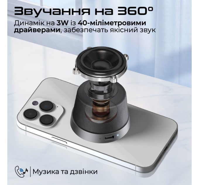 Promate Акустична система Promate Punch 3W Black