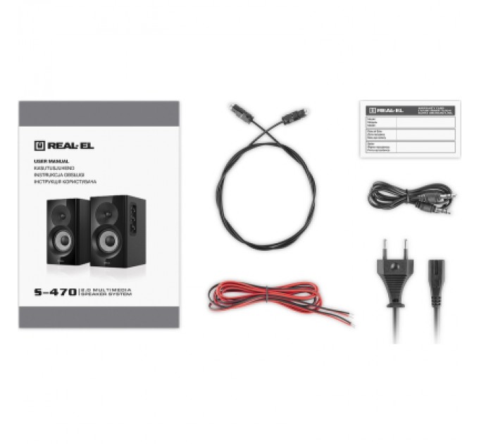 REAL-EL Акустична система REAL-EL S-470 Black (EL121200018)