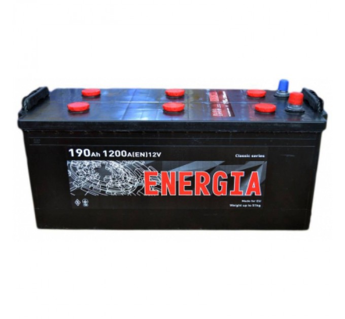 ENERGIA Акумулятор автомобільний ENERGIA 190Ah збоку (+/-) (000022395)