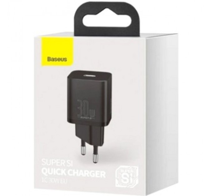 Baseus Зарядний пристрій Baseus Super Si quick charger IC 30W Black (CCSUP-J01)