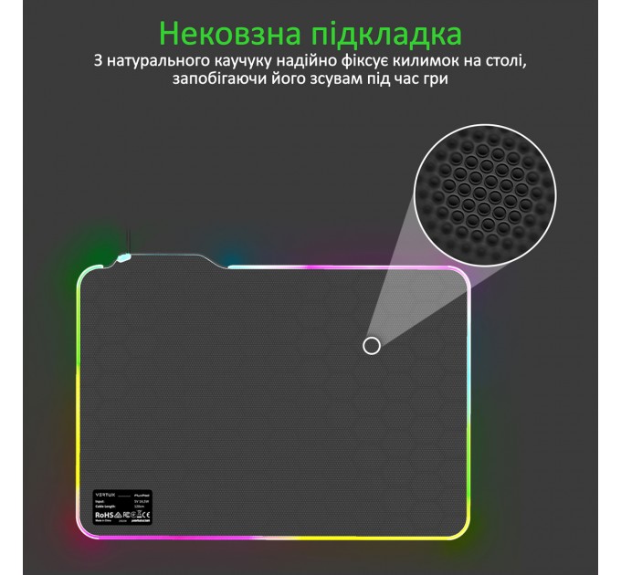 Vertux Ігрова поверхня Vertux Fluxpad Black