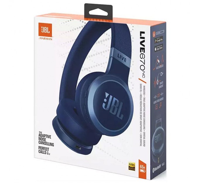 JBL Bluetooth-гарнітура JBL Live 670NC Blue (JBLLIVE670NCBLU)