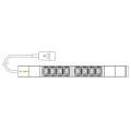 Conteg Силовий блок 19" 1U w/PDU 8 розеток IEC C13, вилка IEC320 C20, кабель 3м Conteg (IP-BA-C08C300016)