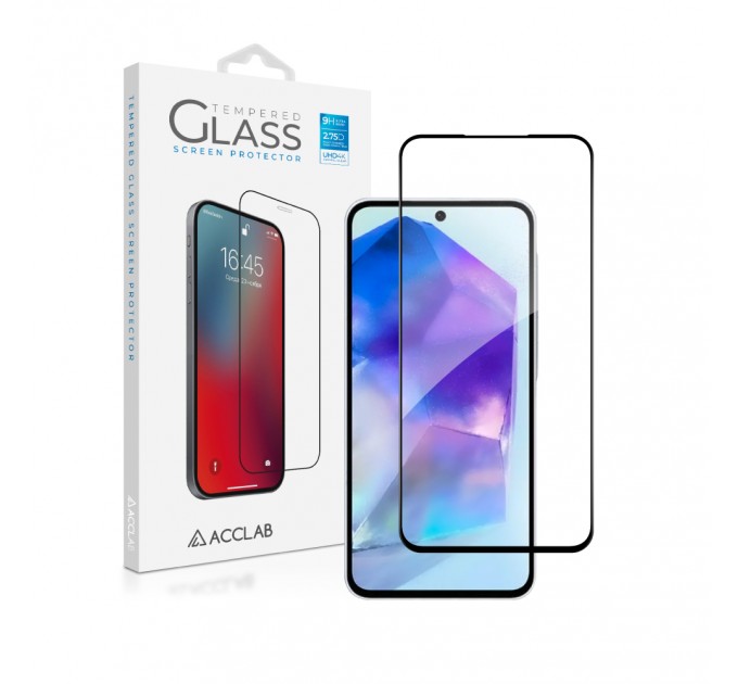 ACCLAB Захисне скло ACCLAB Full Glue для Samsung Galaxy A56 5G SM-A566 Black (1283126613029)
