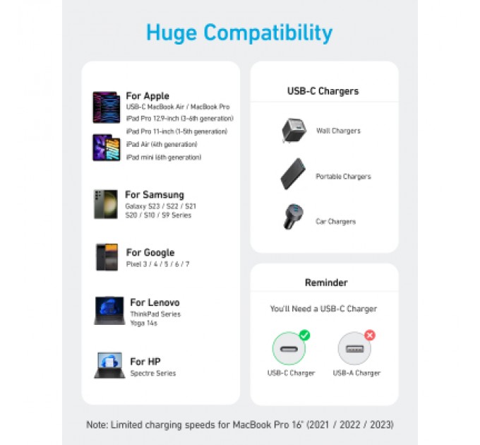 Anker Дата кабель USB-C to USB-C 0.9m 240W nylon 310 black Anker (A81D5H11)