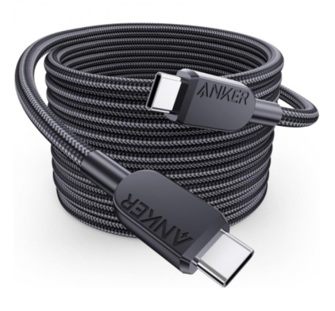 Anker Дата кабель USB-C to USB-C 0.9m 240W nylon 310 black Anker (A81D5H11)