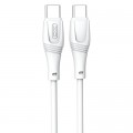 Дата кабель USB-C to USB-C 1.0m 60W High Elastic Zeus XO (NBQ239B_White)