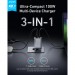 Anker Зарядний пристрій Anker GaNPrime 100W 2xUSB-C PD + 1xUSB-A Foldable Silver (A2688341)