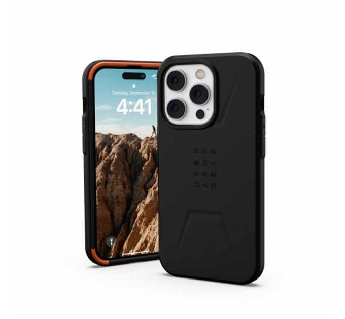 Urban Armor Gear Чохол-накладка Urban Armor Gear Civilian Magsafe для Apple iPhone 14 Pro Black (114038114040)