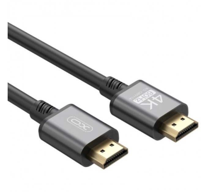 XO Кабель мультимедійний HDMI to HDMI 3.0m v2.0 black XO (GB017A-HDMI.tranish)