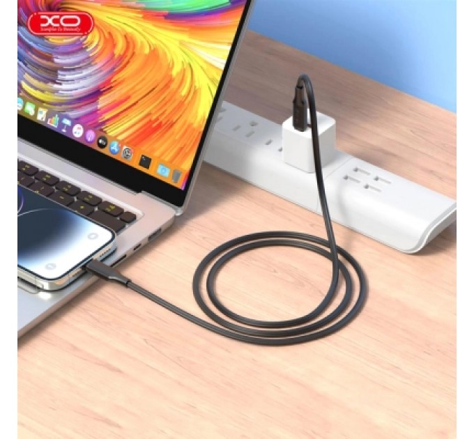 XO Дата кабель USB-C to USB-C NBQ265B-CC black XO (NB-Q265B-CC.black)