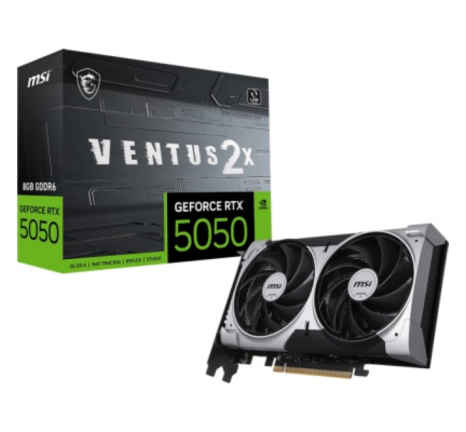 MSI Відеокарта MSI GeForce RTX5050 8Gb VENTUS 2X OC (RTX 5050 8G VENTUS 2X OC)