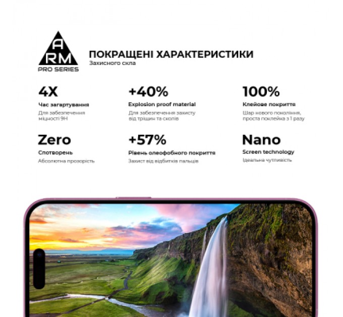 Armorstandart Скло захисне Armorstandart Pro Apple iPhone 16 with mesh (ARM87026)