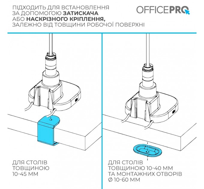 OfficePro Кронштейн OfficePro MA851W (VESA200х200)