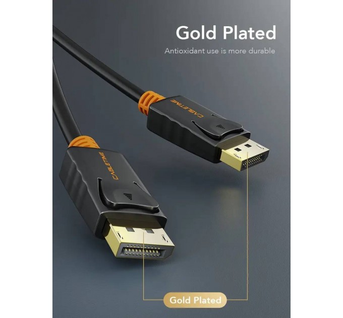 Кабель Cabletime DisplayPort - DisplayPort V 1.2 (M/M), 3 м Black (CD21N)