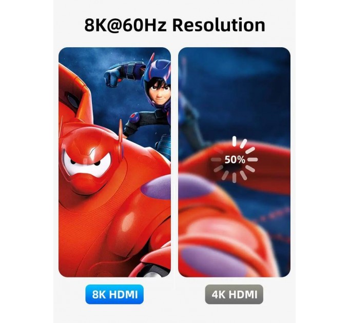 Cabletime Кабель Cabletime HDMI - HDMI V 2.1 (M/M), 1 м, Black (CH12H)