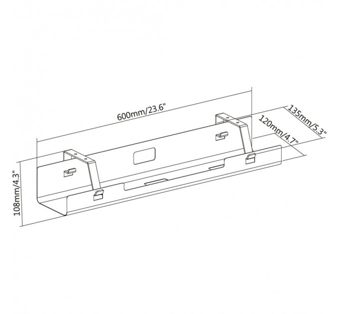 OfficePro Органайзер для кабелю OfficePro CT310 Black