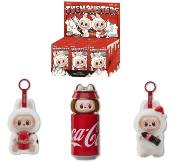 No Brand М'яка іграшка No Brand сюрприз Labubu Coca-Cola Surprise, 17 см, Mix color, темний пакет (YT42167)