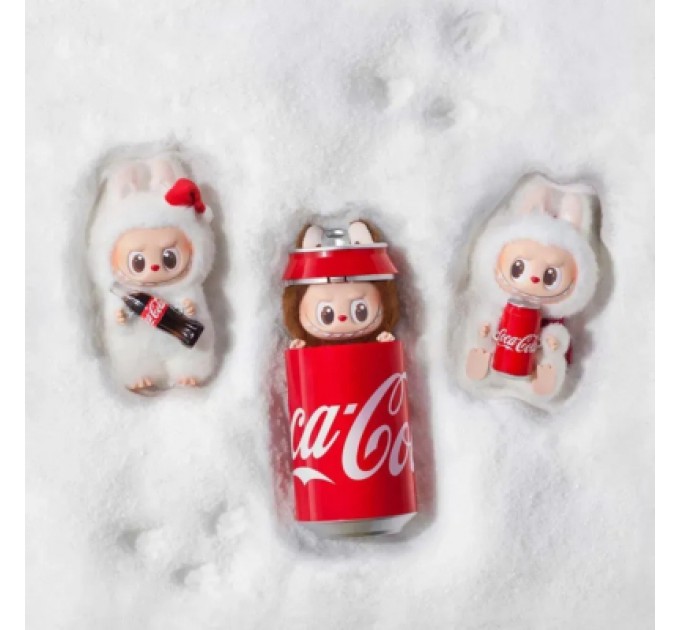 No Brand М'яка іграшка No Brand сюрприз Labubu Coca-Cola Surprise, 17 см, Mix color, темний пакет (YT42167)