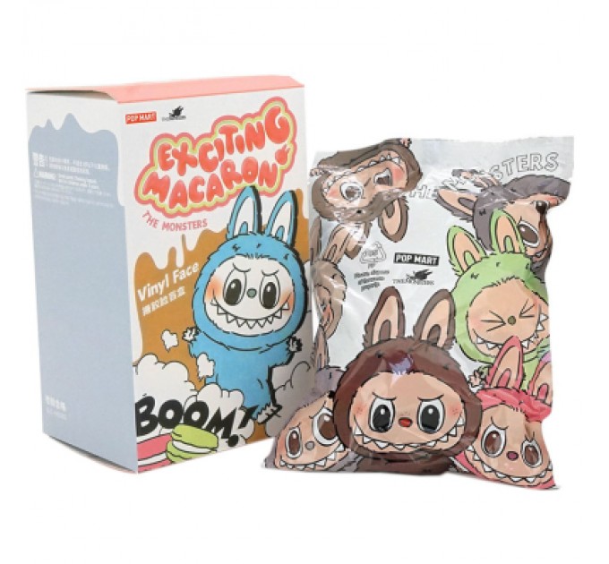 No Brand М'яка іграшка No Brand сюрприз Labubu, Перше покоління, 17см, Mix color, Затемнений пакет, Box (YT41824)