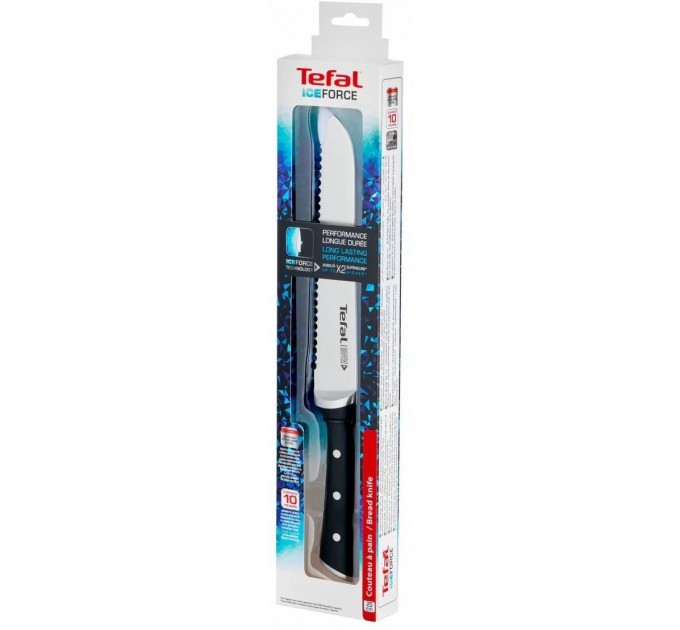 Ніж для хліба Tefal Ice Force 20 см (K2320414)