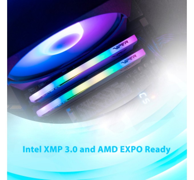 Модуль пам'яті для комп'ютера DDR5 32GB (2x16GB) 7000 MHz Viper Elite 5 RGB Patriot (PVER532G70C32KW)