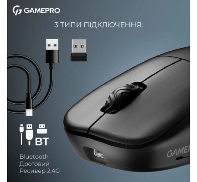GamePro Мишка GamePro Asgard Loki Wireless/USB Black (GM022B)