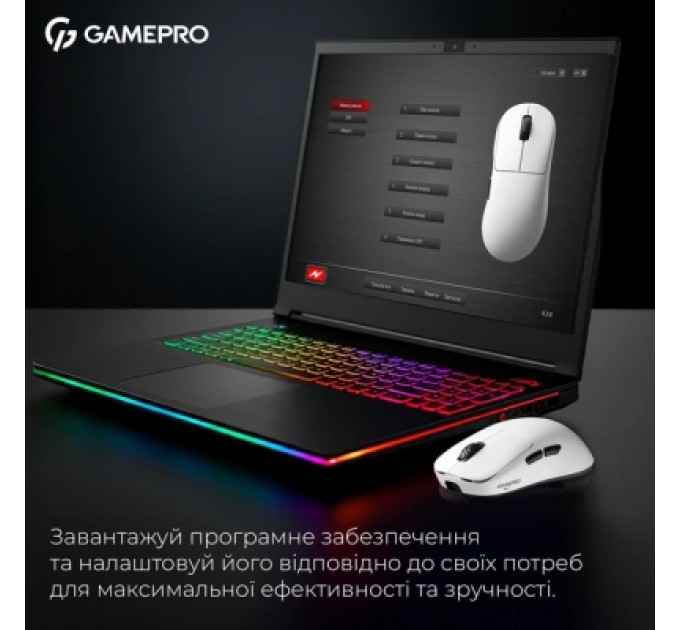 GamePro Мишка GamePro Asgard Loki Wireless/USB White (GM022W)