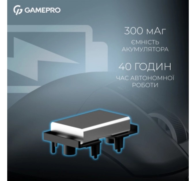 GamePro Мишка GamePro Asgard Thor Wireless/Bluetooth/USB Black (GM023B)