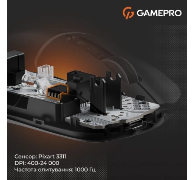 GamePro Мишка GamePro Genesis Ranker Wireless/Bluetooth/USB Black (GM012B)
